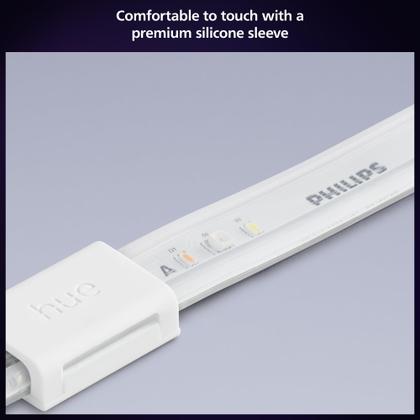 Imagem de Kit base Philips Hue Indoor Smart RGBWW LED Solo Lightstrip de 10 pés, pacote com 1 pacote, controle com aplicativo Hue, luzes LED compatíveis com Alexa, Google Assistant e Apple HomeKit