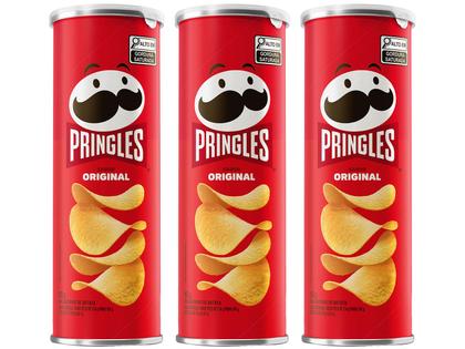 Imagem de Kit Batata Pringles Original 104g 3 Unidades