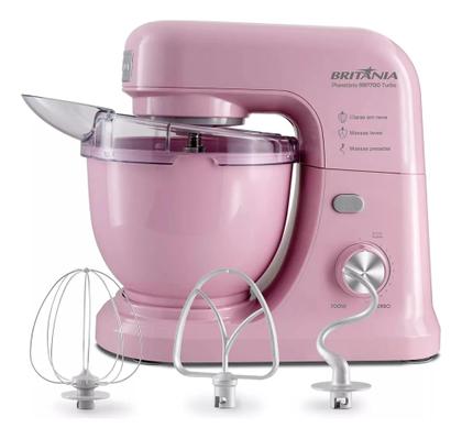 Imagem de Kit Batedeira Planetária+liquidificador Britânia Rosa 127v