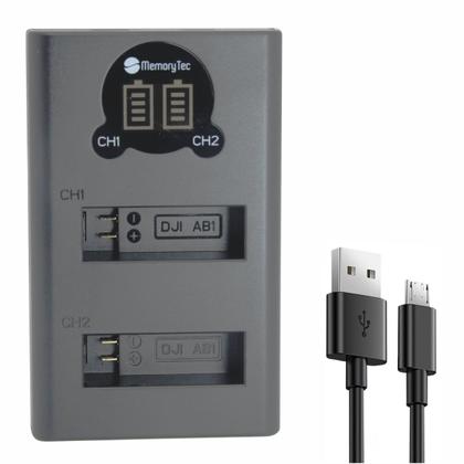 Imagem de Kit Bateria AB1 + Carregador Duplo AB1 Para DJI Osmo Action