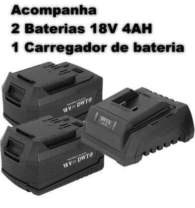 Imagem de Kit Bateria Dwt Vonder - 2 Baterias 18V 4Ah + Carregador