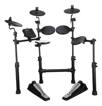Imagem de Kit Bateria Elet Carlsbro Csd100 +banco+fone+baquetas Odery Cor Preto