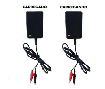 Kit Bateria Moura Gel Selada 12V 7ah + Carregador Led 12V Imagem de Kit Bateria Moura Gel Selada 12V 7ah + Carregador Led 12V