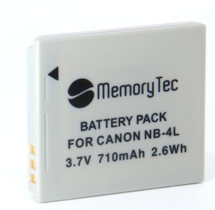 Imagem de Kit Bateria NB-4L + carregador para Canon Digital Ixus 30, PowerShot SD30, PowerShot SD1100