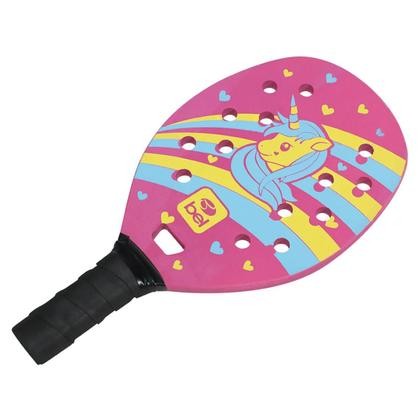 Imagem de Kit Beach Tennis Iniciante Unicórnio Rosa 482831 BelFix
