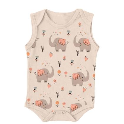 Imagem de Kit Bebê 3 Peças Body Regata Estampado Verão Menino Menina