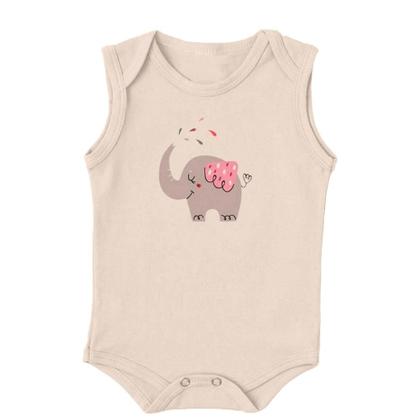 Imagem de Kit Bebê 3 Peças Body Regata Estampado Verão Menino Menina