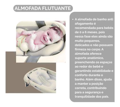 Imagem de Kit Bebê Banheira, Almofada Flutua E Rede De Apoio Segura