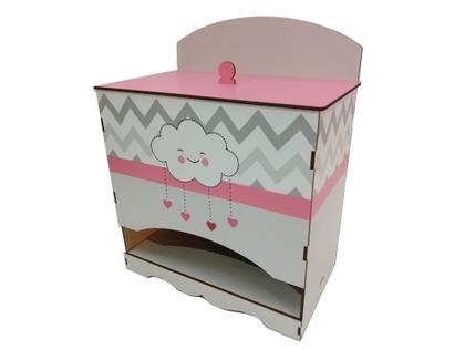 Imagem de Kit Bebe Decoração Coroa Quarto Menino Berço Maternidade Mdf