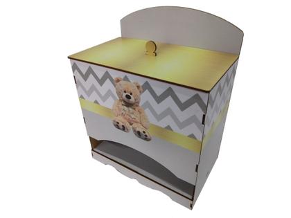 Imagem de Kit Bebe Decoração Coroa Quarto Menino Berço Maternidade Mdf