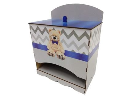 Imagem de Kit Bebe Decoração Coroa Quarto Menino Berço Maternidade Mdf