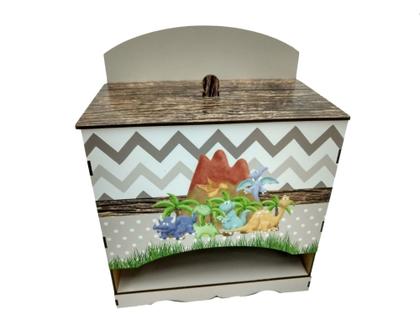 Imagem de Kit Bebe Higiene Nuvem Quarto Menino Com Trio De Quadros Mdf