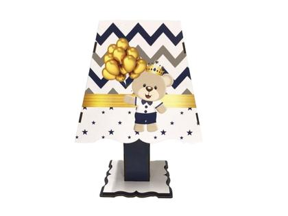 Imagem de Kit Bebe Higiene Nuvem Quarto Menino Com Trio De Quadros Mdf