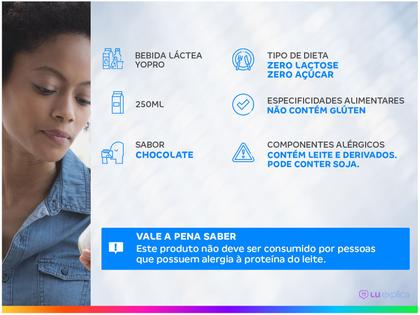 Imagem de Kit Bebida Láctea YoPRO Chocolate Sem Lactose