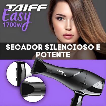 Imagem de Kit Beleza Taiff Easy Secador Profissional 1700W 220V e Prancha Alisadora Cerâmica 180C Bivolt Original