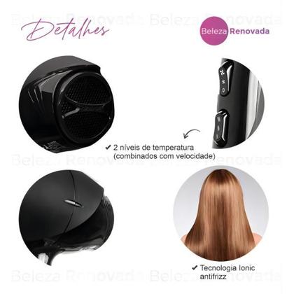 Imagem de Kit Beleza Taiff Easy Secador Profissional 1700W 220V e Prancha Alisadora Cerâmica 180C Bivolt Original