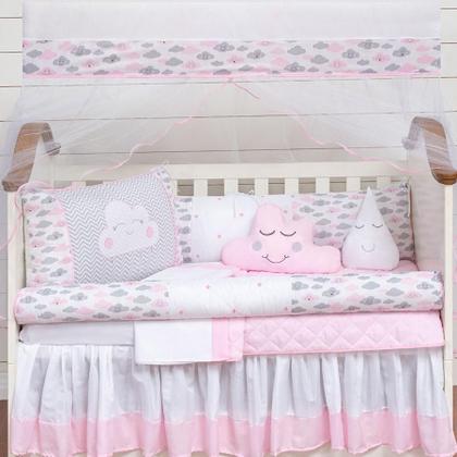 Imagem de Kit Berço 11 Peças - Estampa Algodão - Mosqueteiro Incluso