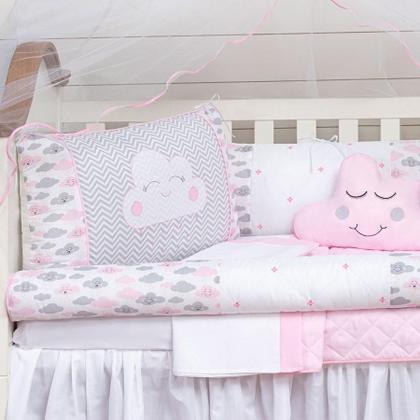 Imagem de Kit Berço 11 Peças - Estampa Algodão - Mosqueteiro Incluso