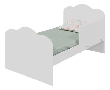 Imagem de Kit Berço Cômoda Com Sapateira Clara Elô Moveis Peroba MDF Branco