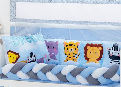 Imagem de Kit Berço Protetor Safari Americano E Nacional 10 Peças