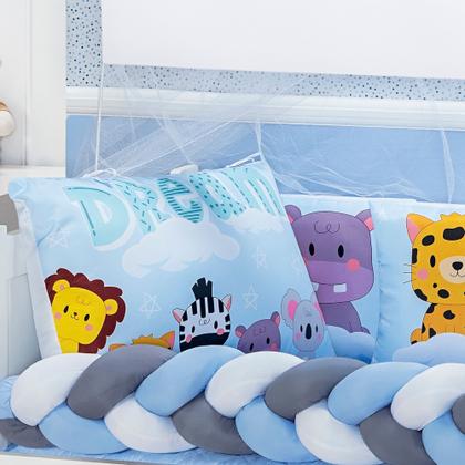 Imagem de Kit Berço Protetor Safari Americano E Nacional 10 Peças