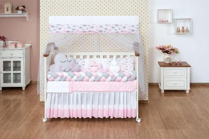 Imagem de Kit Berço Rosa 11 Peças - Completo e Aconchegante