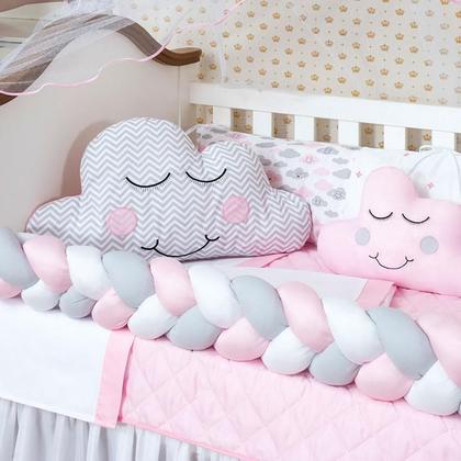 Imagem de Kit Berço Rosa 11 Peças - Completo e Aconchegante