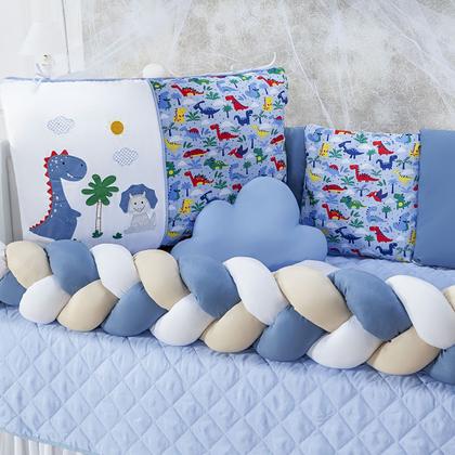 Imagem de Kit Berço Trança Safari 14 Peças 100% Algodão