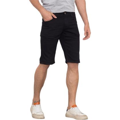 Imagem de Kit Bermuda Jeans Skinny + Camiseta Masculina Manga Curta Algodão 471