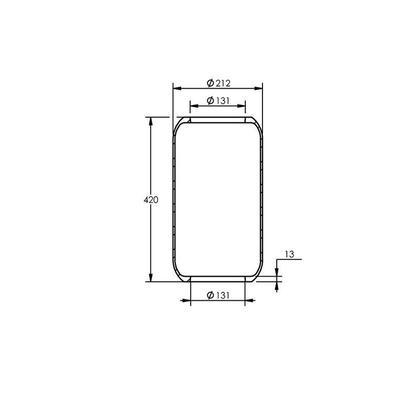 Imagem de Kit Bexiga Suspensor Pneumatico Ohl-16 A 20 T. 131 X 420 Mm