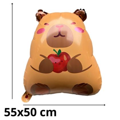 Imagem de kit bexigas balões capivara metalizado festa infantil 6 unidades