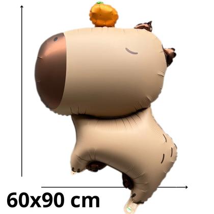 Imagem de kit bexigas balões capivara metalizado festa infantil 6 unidades