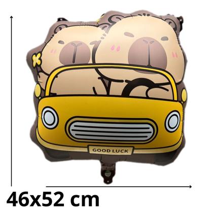 Imagem de kit bexigas balões capivara metalizado festa infantil 6 unidades