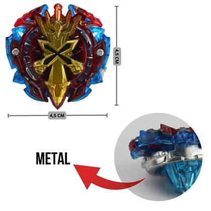 Imagem de Kit Beyblade Tornado Gyro Combat com 2 Pião de Batalha Lançador Infantil