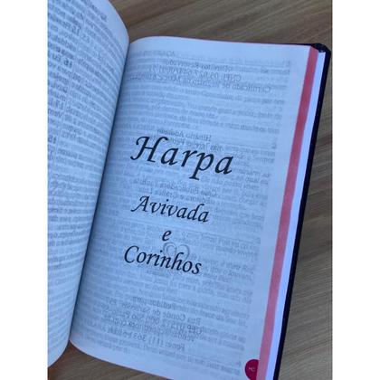 Imagem de KIT Bíblia Grande e Biblia Pequena Leão dalila  Evangélica Com Harpa e corinhos e Índice Capas exclusivas
