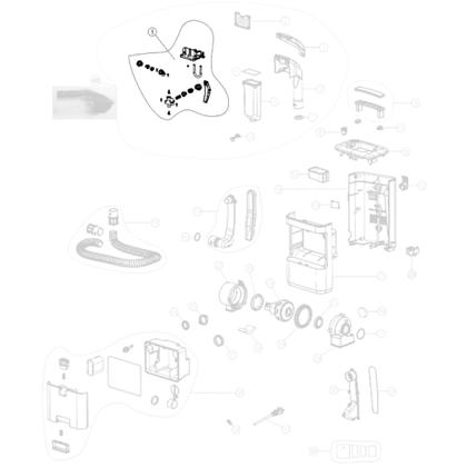 Imagem de Kit Bico de Pulverização Spray Compatível com Extratora WAP Spot Cleaner FW007475