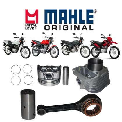 Imagem de Kit Biela Com Rolameto+Kit Cilindro Mahle Honda CG Titan 125 2002 A 2004