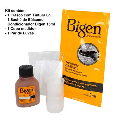 Imagem de Kit Bigen Tintura Capilar em Pó à base de água