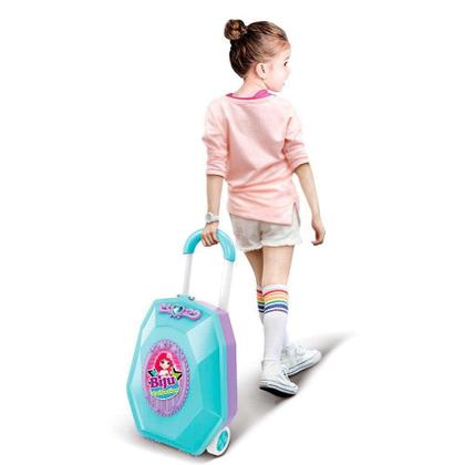 Imagem de Kit Bijuterias Infantil 2 em 1 Biju Collection Azul Dm Toys