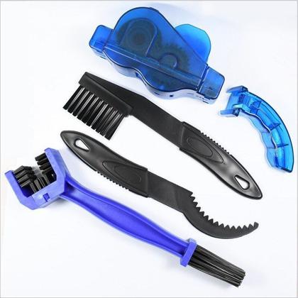 Imagem de KIT Bike com 4 Peças de Ferramentas Para Limpeza de Corrente Catraca Cassete Bicicleta