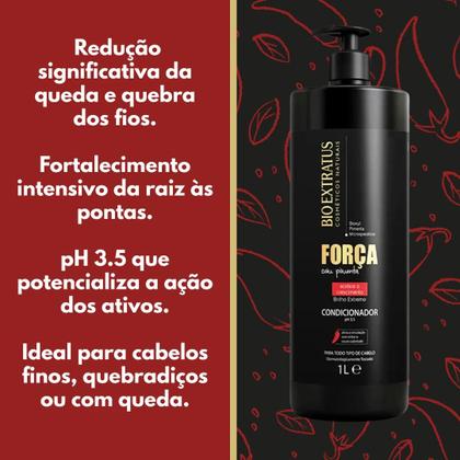 Imagem de Kit Bio Extratus Força Com Pimenta Shampoo Cond 2x1L