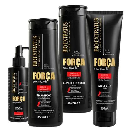 Imagem de Kit Bio Extratus Força Pimenta Shampoo Condicionador 350Ml