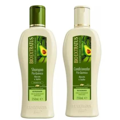 Imagem de Kit Bio Extratus Pós Quimica shampoo 250ml + condicionador 250ml