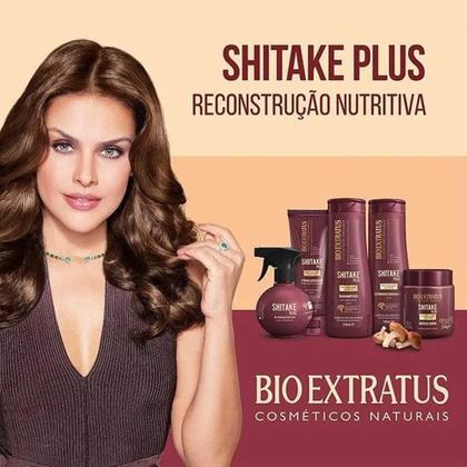 Imagem de Kit Bio Extratus Shitake Plus Reconstrução Nutritiva Shampoo Condicionador 1L Finalizador 200g