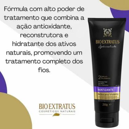 Imagem de Kit Bio Extratus Spécialiste Matizante Shampoo 300ml + Máscara Violeta 250g