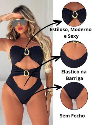 Imagem de Kit BIquini com bojo Neon de Moda Praia Roupas Femininas Neon  CaneladoSaia Pareô Curta Saída Praia