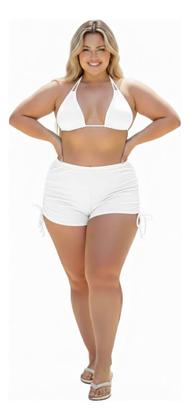Imagem de Kit Biquíni + Saída De Praia Conforto Estilo Plus Size