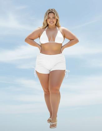 Imagem de Kit Biquíni + Saída De Praia Conforto Estilo Plus Size