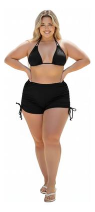 Imagem de Kit Biquíni + Saída De Praia Conforto Estilo Plus Size