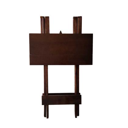 Imagem de Kit Bistrô com 4 Banquetas Dobrável de Madeira para churrasqueira Ismalu